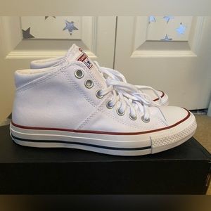 White Converse Women’s Chuck Taylor All Star Madison Mid-Top Sneaker Size 8
